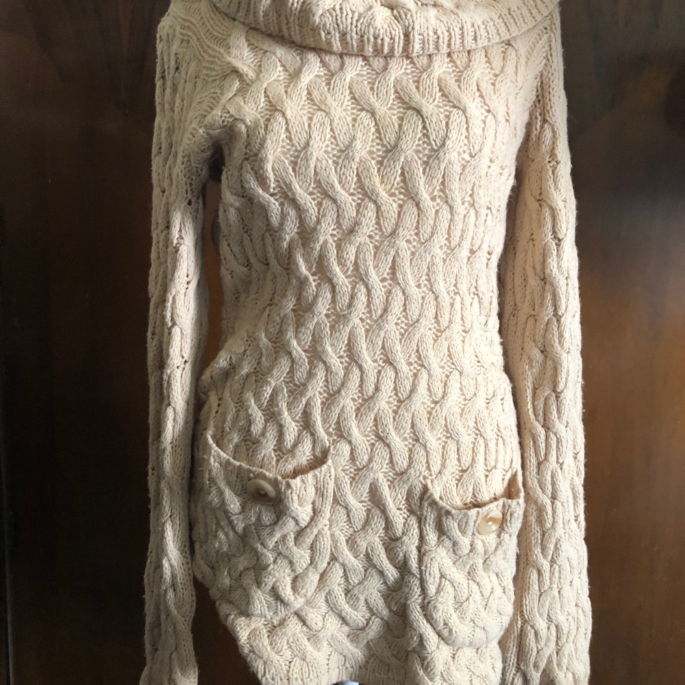Anthropologie cableknit sweater